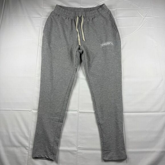Vanquish Fitness Jogging Pant Men's Size L Gray Tapered Gym Casual Drawstring - Picture 1 of 13